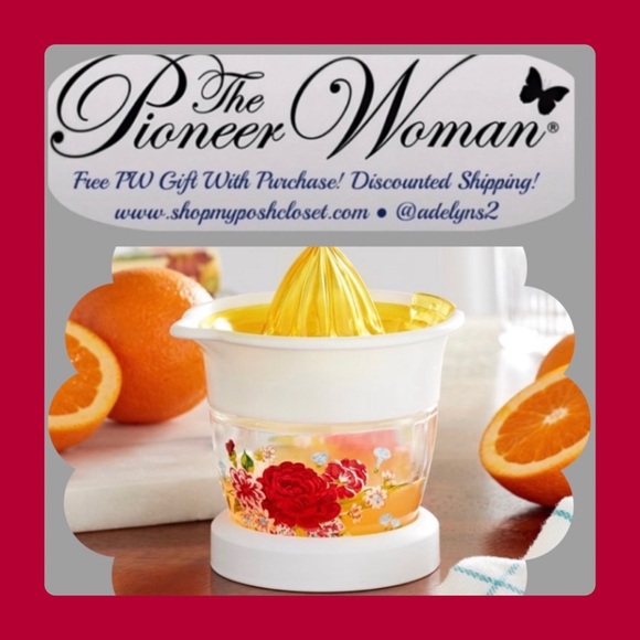 The Pioneer Woman Other - 🌺 🛍️ New Pioneer Woman Sweet Rose Glass Juicer